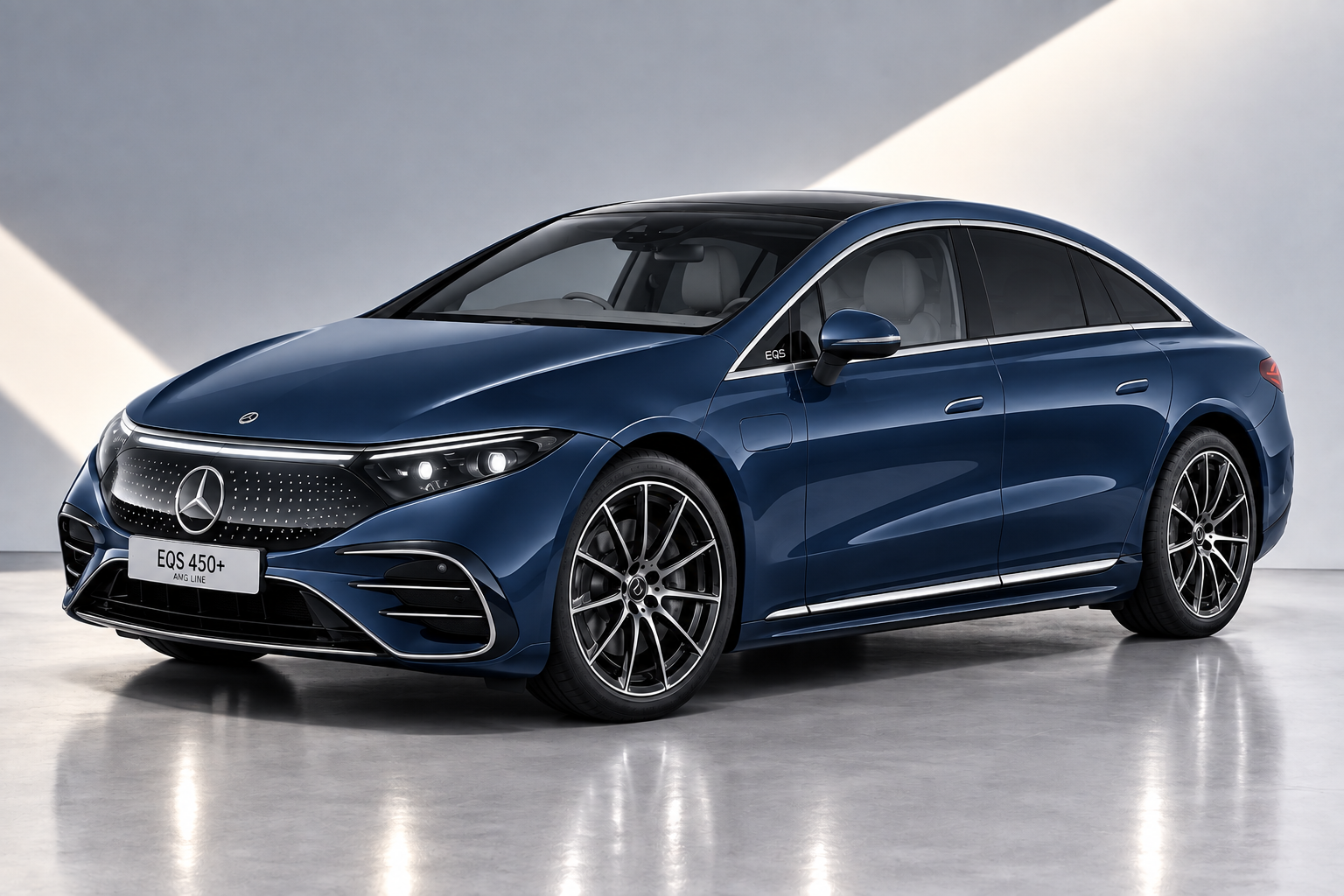 Mercedes Benz EQS Saloon Sodalite Blue