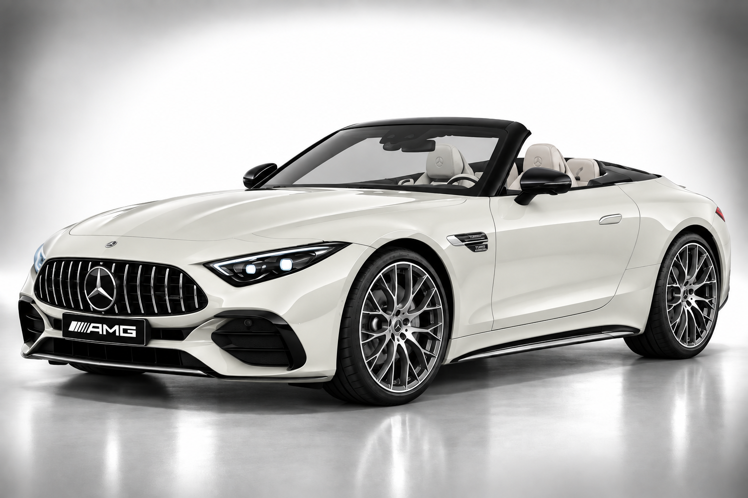 Mercedes-AMG SL 43 MANUFAKTUR Opalite White Bright