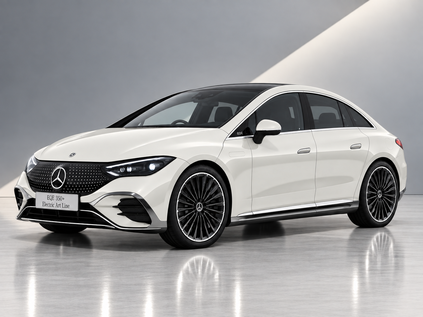 Mercedes Benz EQE Saloon Polar White